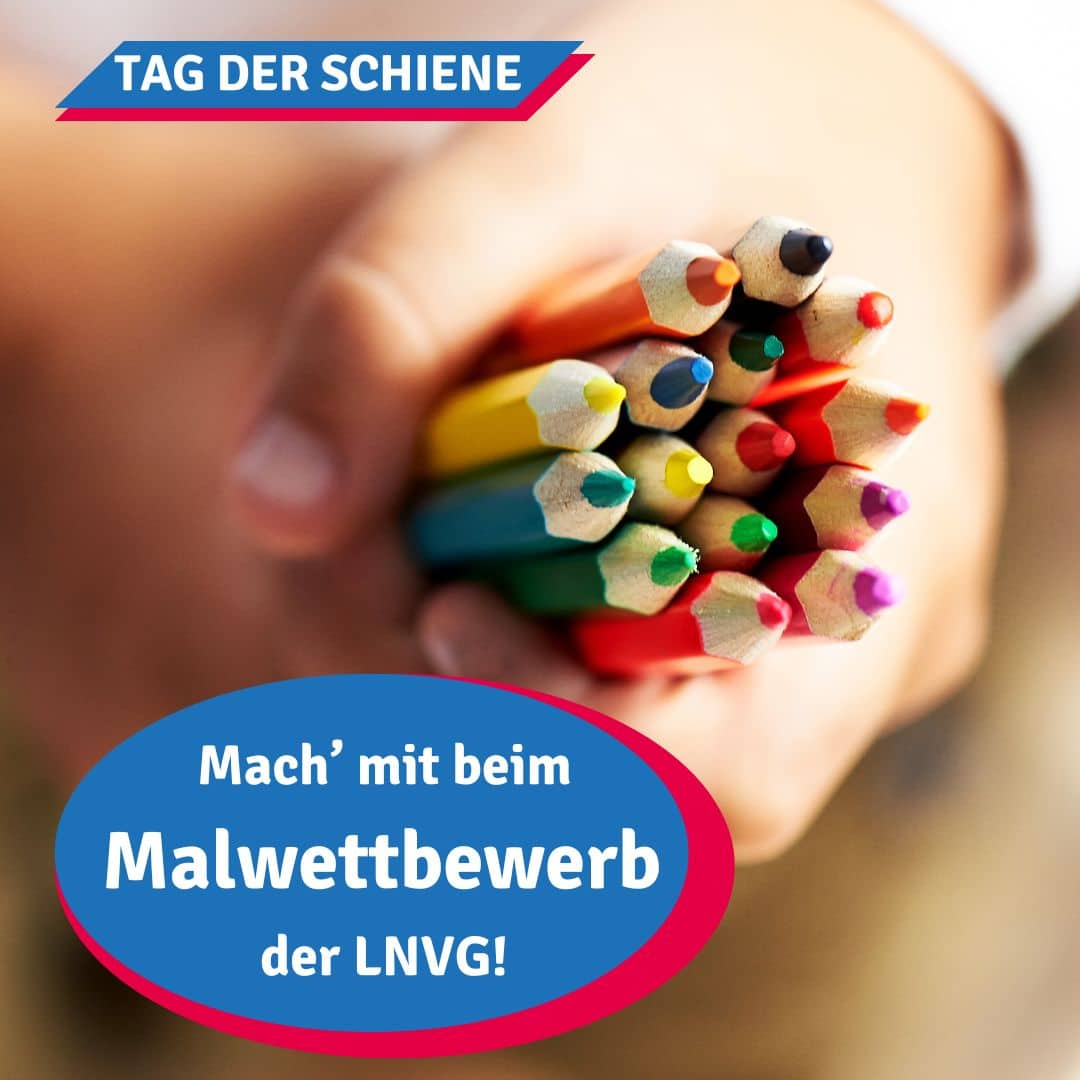 Malwettbewerb der LNVG für Kinder bis 12 Jahre: Mal‘ uns deinen Zug!