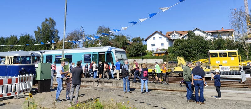 Bahnhofsfest am Tag der Schiene am Bahnhof Waldkirchen (Ilztalbahn)