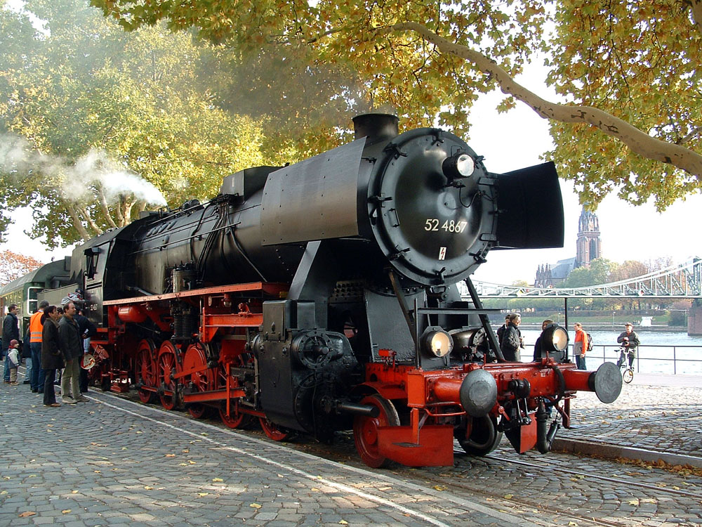 Dampfzugfahrten auf der Hafenbahn durch Frankfurt