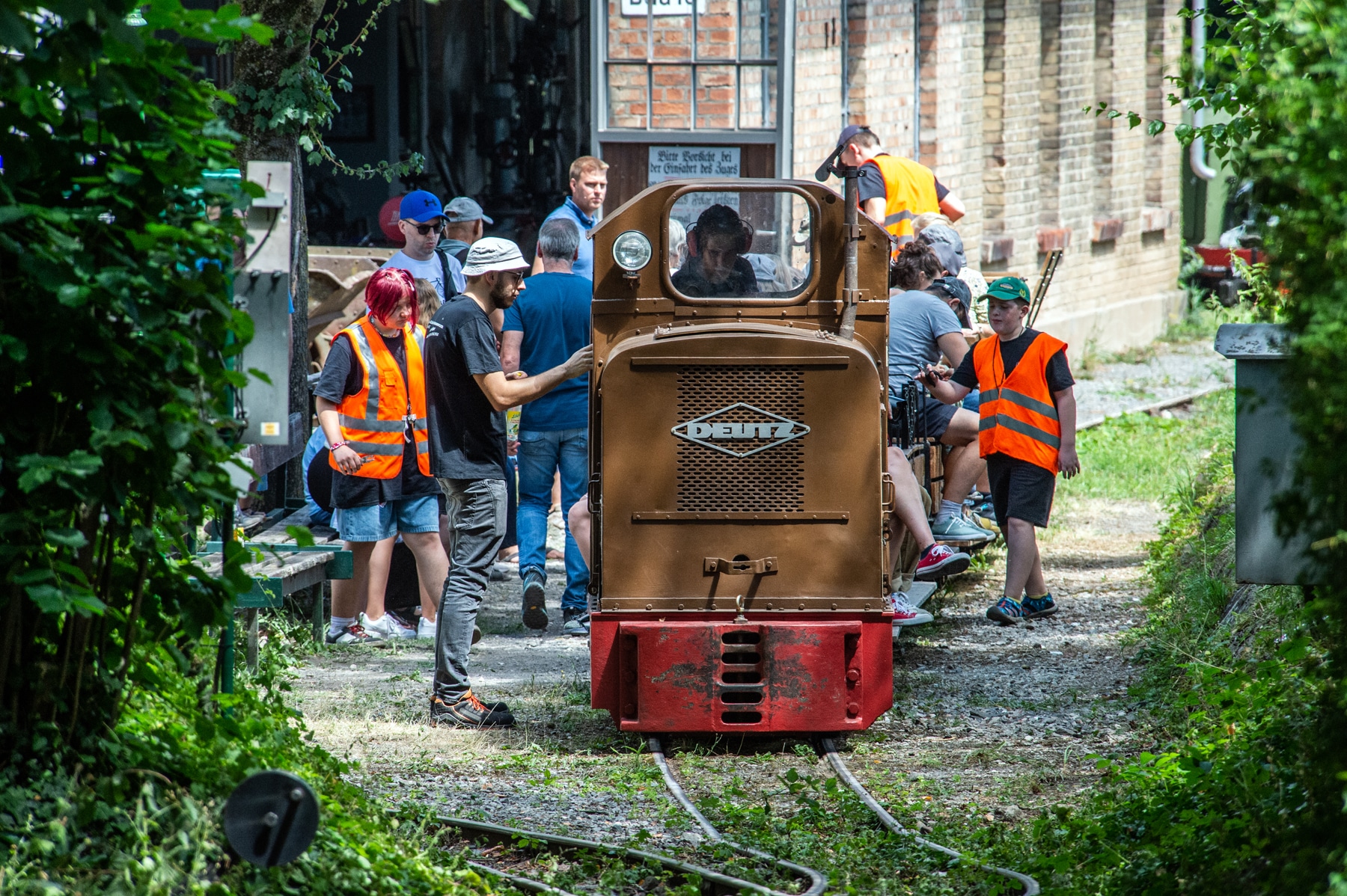 Selber Lok fahren im Feldbahnmuseum Wiesloch