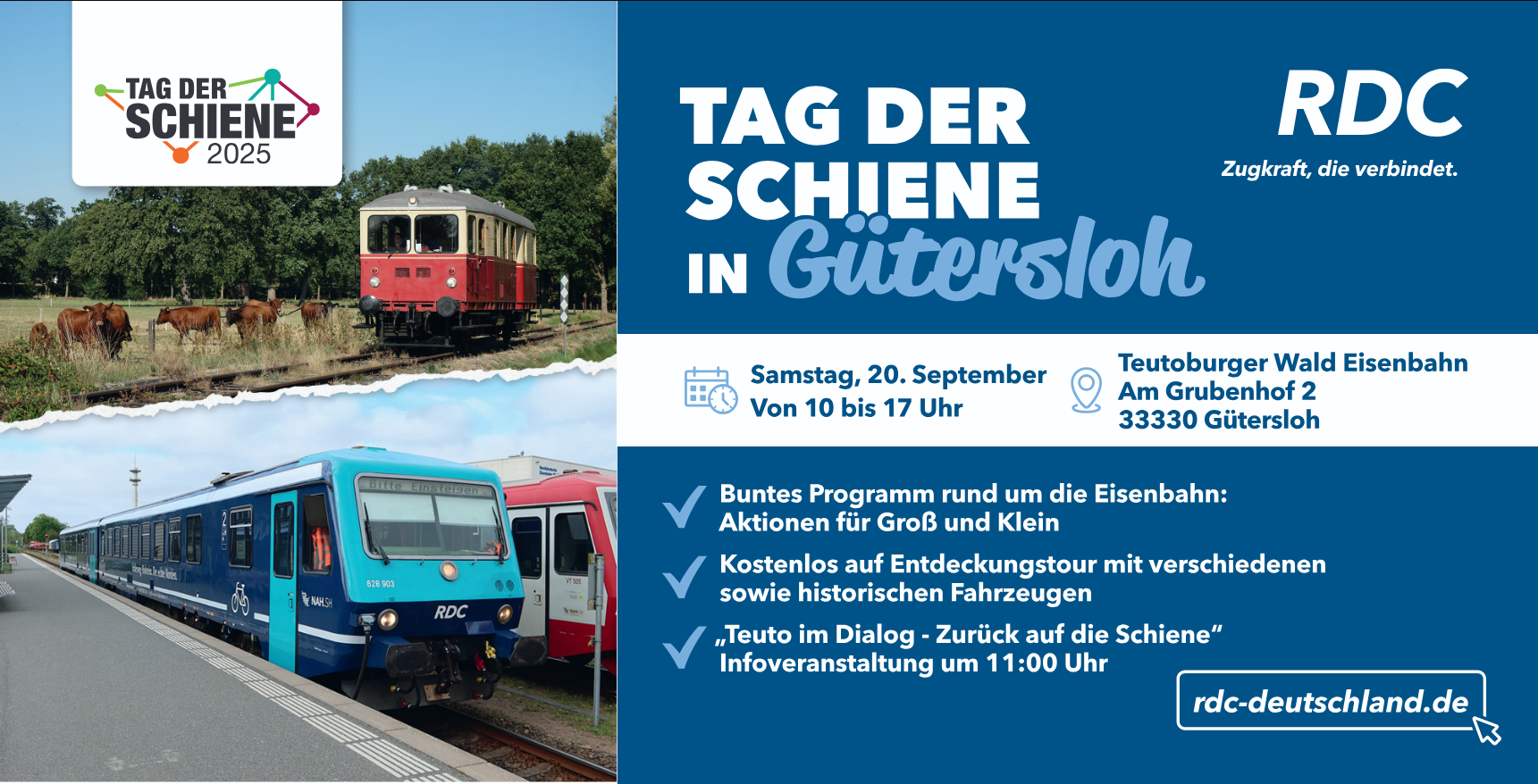 Teuto im Dialog – zurück auf die Schiene / Tag der Schiene in Gütersloh