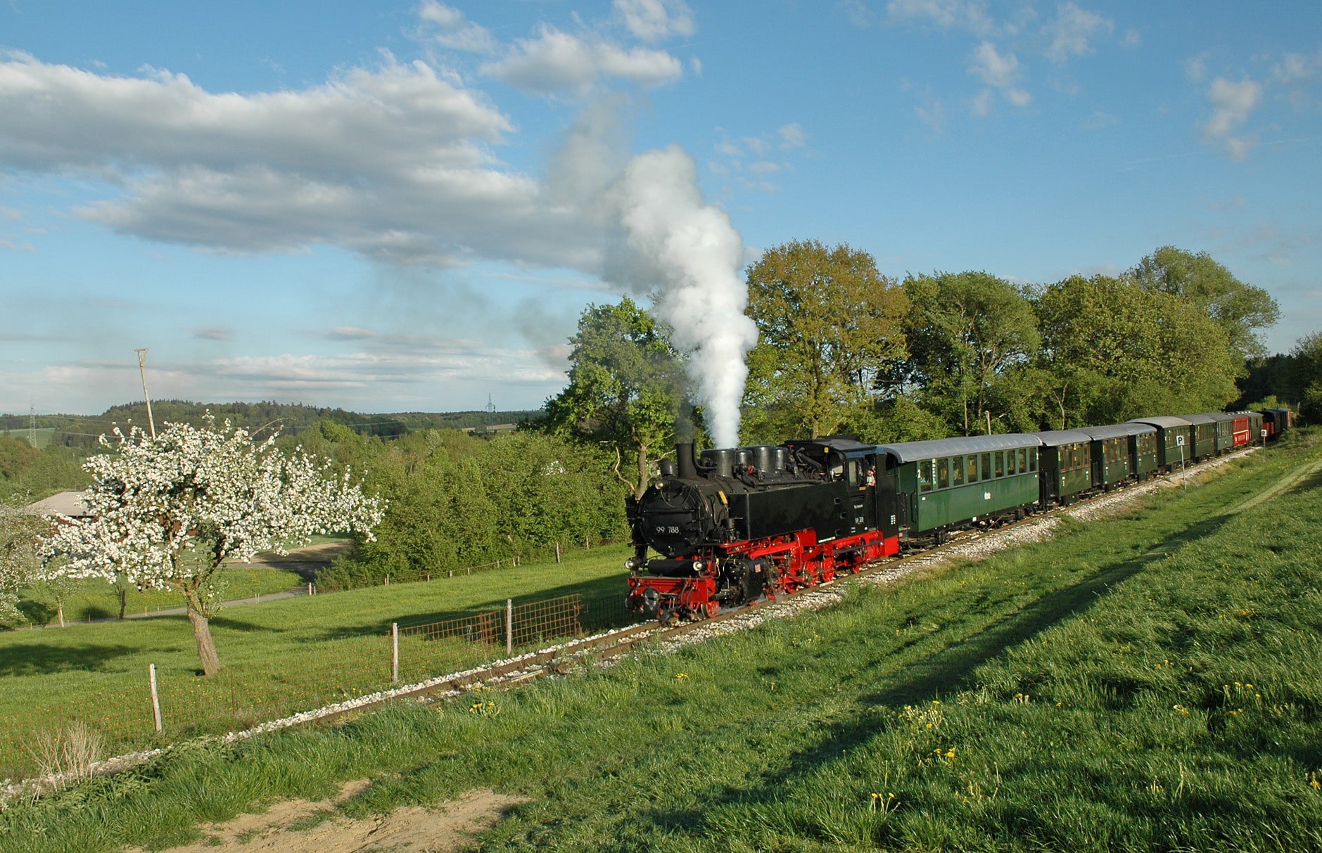 Fahrt mit der Öchsle-Bahn am Tag der Schiene