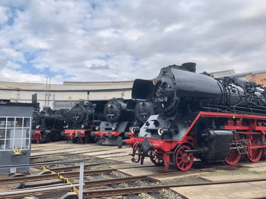 Eisenbahnfest mit historischen Loks und Live Musik